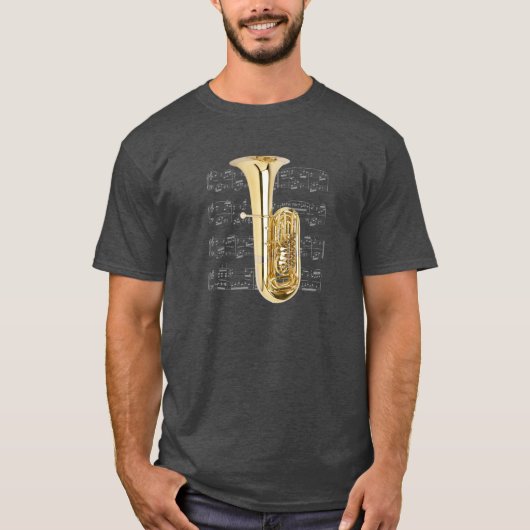 Shirt (donker) - Tuba - Kies uw kleur (Voorkant)
