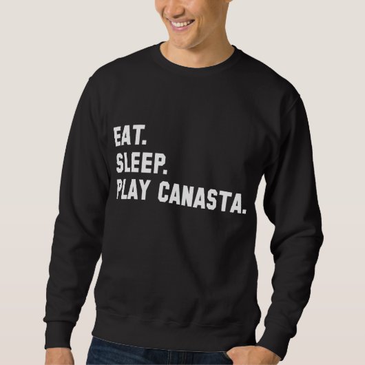 shirt "Eat, Sleep, Play Canasta" (Voorkant)