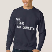shirt "Eat, Sleep, Play Canasta" (Voorkant)