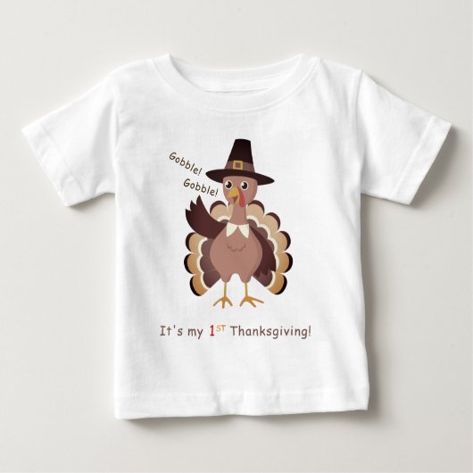 Shirt eerste Thanksgiving baby (Voorkant)