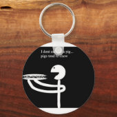 shirt eet ik niet als een varken sleutelhanger (Voorkant)