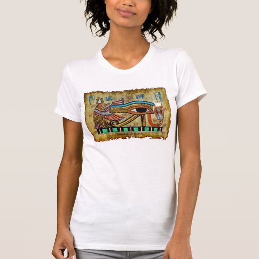 Shirt Egyptian Eye of Horus Ancient Art Designer (Voorkant)