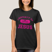 shirt "Eigendom van Jezus" | Pink Christelijk Fait (Voorkant)