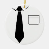 Shirt en Stropdas Keramisch Ornament (Voorkant)