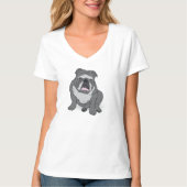 Shirt Engelse Bulldog Illustration (Voorkant)