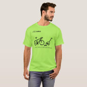 Shirt fietsen - Het leven is vol moeilijke keuzes (Voorkant volledig)