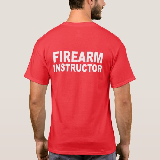 Shirt Firearm Instructor - Twee kanten (Achterkant)