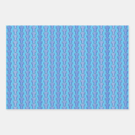 Shirt football in blauwe strepen inpakpapier vel