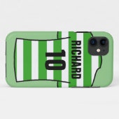 Shirt football in Green Hoops Case-Mate iPhone Case (Achterkant (horizontaal))