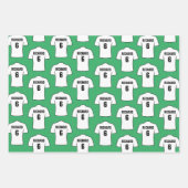 Shirt football in witte papierbladen inpakpapier vel (Voorkant 3)