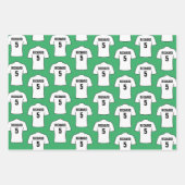 Shirt football in witte papierbladen inpakpapier vel (Voorkant 2)