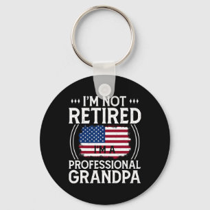 Shirt For Men Funny Fathers Day Retired Grandpa Sleutelhanger