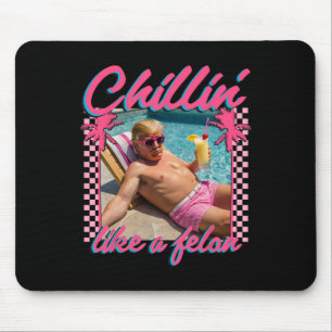 Shirt Funny Chillin Als een misdadiger Trump 2024 Muismat