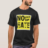 shirt "Geen plaats voor HATE" (Voorkant)