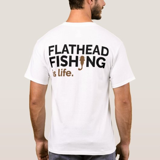 Shirt Gevist van flathead Catfish (Achterkant)