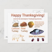 Shirt geweldige Thanksgiving Feestdagenkaart (Voorkant / Achterkant)