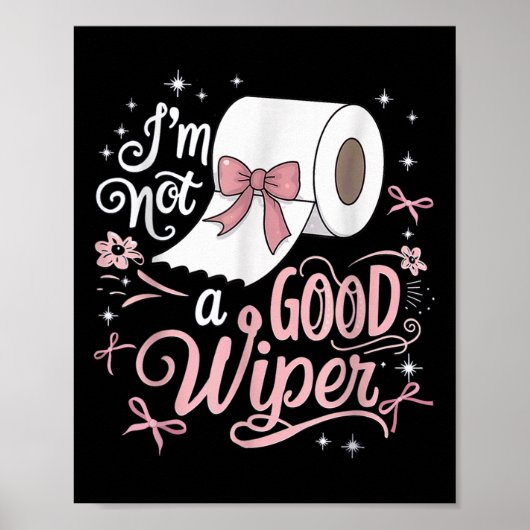 Shirt Grappig in verlegenheid brengen Ik ben geen  Poster (Voorkant)