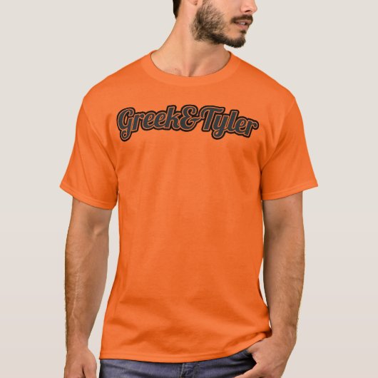 Shirt Grieks&Tyler Blue Baseball (Voorkant)