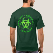 Shirt groen biogevaarsymbool (backprint) (Achterkant)