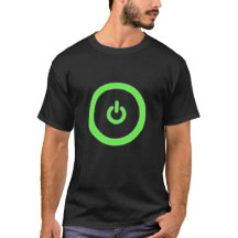 Shirt Groene computerkracht Button