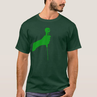 Shirt groene microfoon