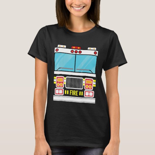 Shirt Halloween Costume Fire Truck Costume (Voorkant)