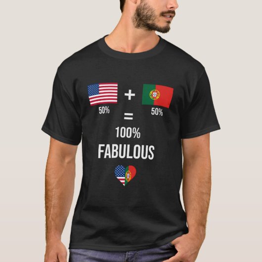 Shirt halve Portugees half amer (Voorkant)