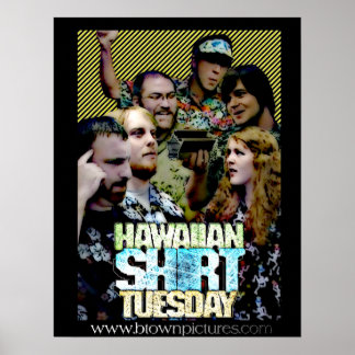 Shirt Hawaiian Dinsdag Poster