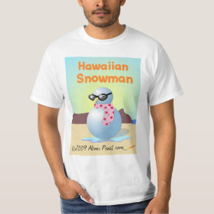 Shirt Hawaiian Snowman