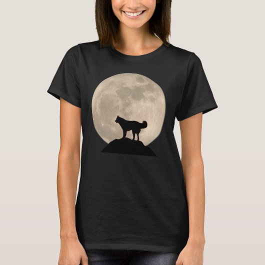 Shirt Husky Husky Malamute Sled Dog Shirts voor vr (Voorkant)