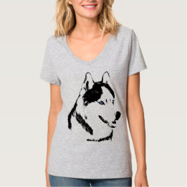 Shirt Husky Husky Malamute Sled Dog Shirts voor vr