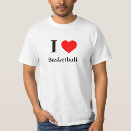 Shirt - Ik hart basketbal