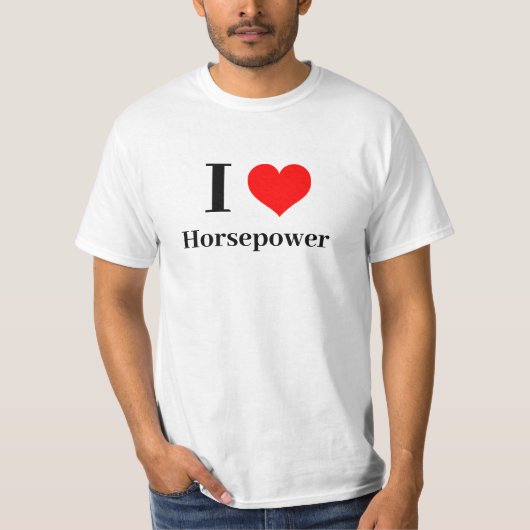 Shirt - Ik hart Paardenkracht (Voorkant)