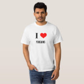 Shirt - Ik hart pinguïns (Voorkant volledig)