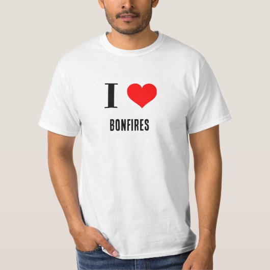 Shirt - Ik hart vreugdevuren (Voorkant)