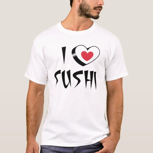 Shirt Ik hou van sushi (Voorkant)