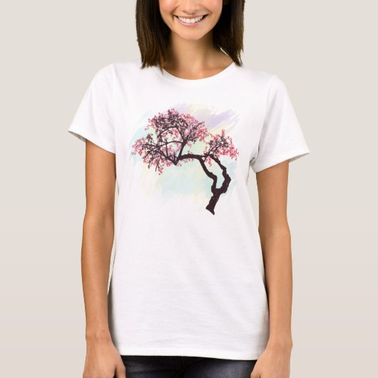 Shirt Japanse Cherry Tree Blossom T (Voorkant)