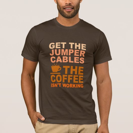 Shirt Jumper Cables - kies stijl en kleur (Voorkant)