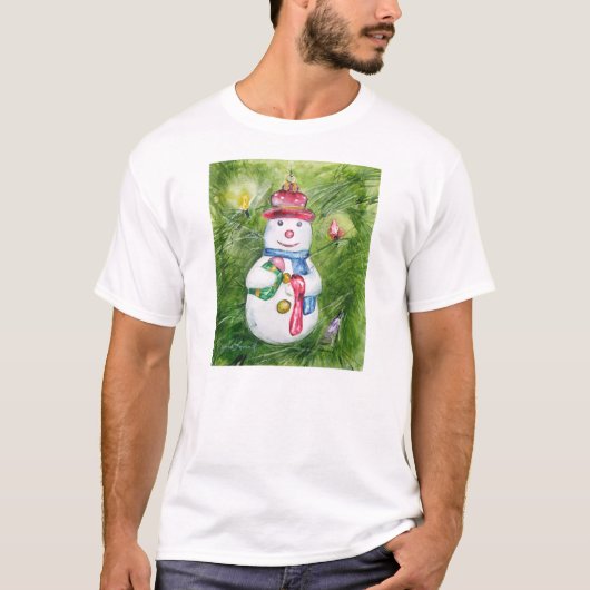 Shirt kerstboom Snowman (Voorkant)