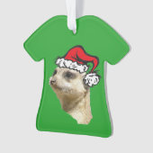 Shirt kerstmis Meerkat Ornament (voorkant)