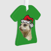 Shirt kerstmis Meerkat Ornament (voorkant)