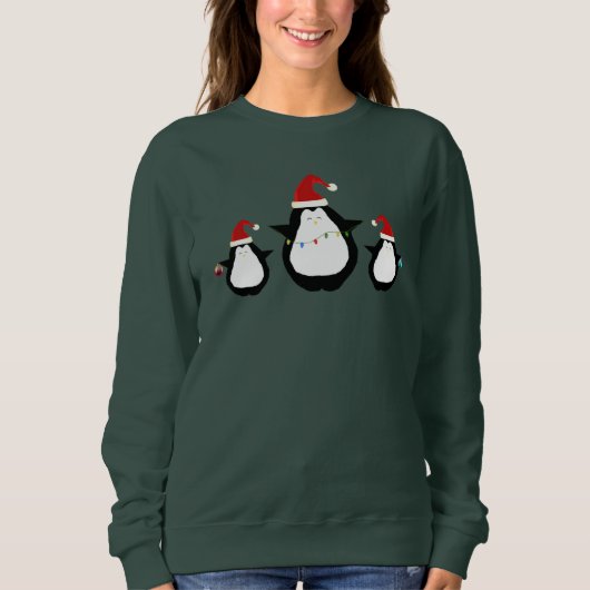 Shirt kerstpinguïns (Voorkant)