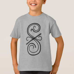 Shirt Kind gebogen lijn