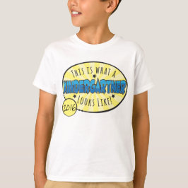 Shirt Kindergarten | blauw en geel