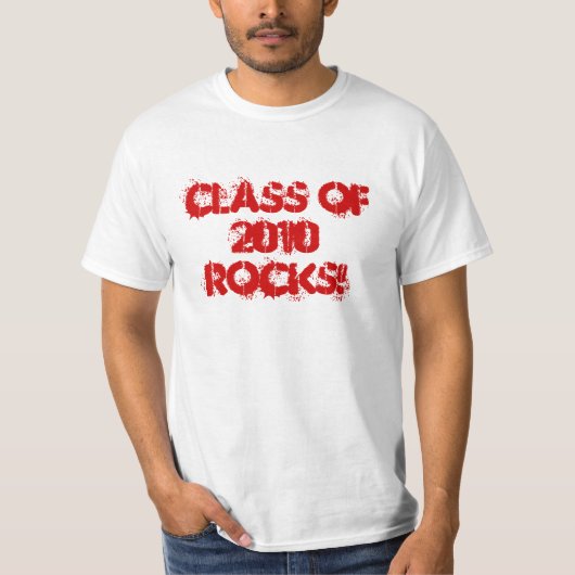 Shirt Klasse van 2010 ROCKS! (Voorkant)