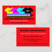 Shirt Kleding Goedkope Kleding Winkel Rood Contactkaartje (Voorkant / Achterkant)