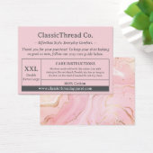 Shirt Kleding Verzorgingsinstructie Pakket Invoege Visitekaartje (Bureau)