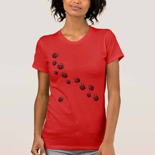 Shirt Ladybug-Shirt T-shirt van dame Ladybird (Voorkant)