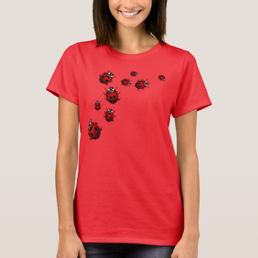 Shirt Ladybug-Shirt T-shirt van dame Ladybird (Voorkant)