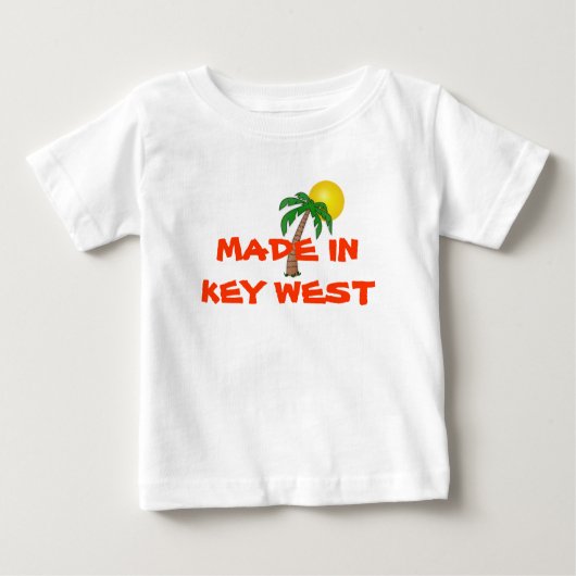 shirt "Made in Key West" baby (Voorkant)